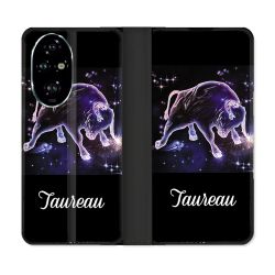 Housse cuir portefeuille Pour Honor 200 Pro 5G Signe Zodiaque 2 Taureau