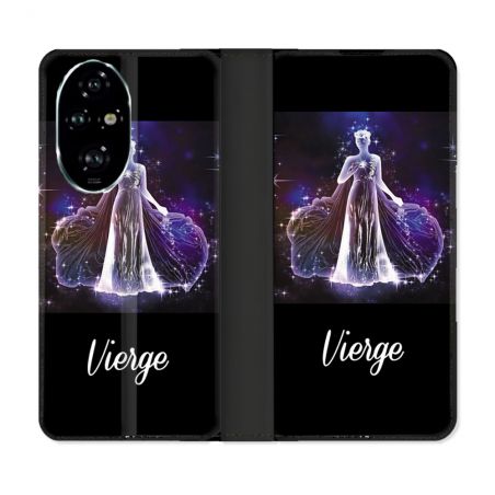 Housse cuir portefeuille Pour Honor 200 Pro 5G Signe Zodiaque 2 Vierge