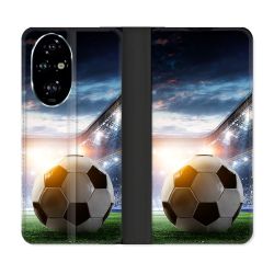 Housse cuir portefeuille Pour Honor 200 Pro 5G Sport Football Stade