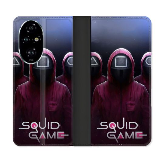 Housse cuir portefeuille Pour Honor 200 Pro 5G Squid Game