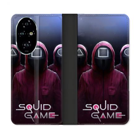 Housse cuir portefeuille Pour Honor 200 Pro 5G Squid Game