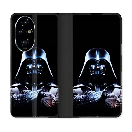Housse cuir portefeuille Pour Honor 200 Pro 5G Star Wars - Dark Vador Noir