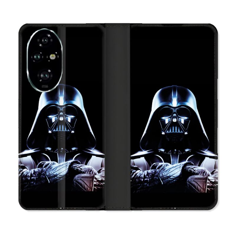 Housse cuir portefeuille Pour Honor 200 Pro 5G Star Wars - Dark Vador Noir