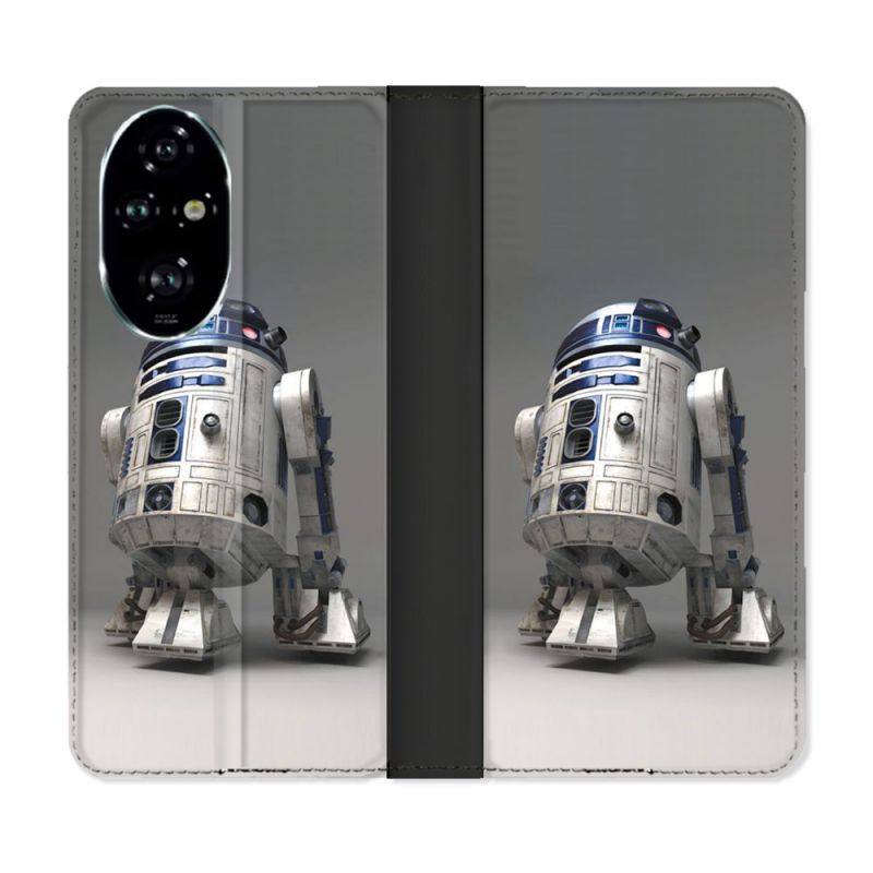 Housse cuir portefeuille Pour Honor 200 Pro 5G Star Wars - R2D2