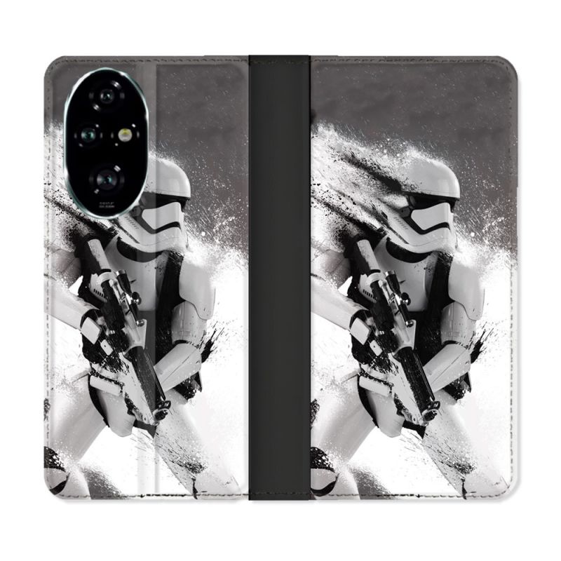 Housse cuir portefeuille Pour Honor 200 Pro 5G Star Wars - Trooper