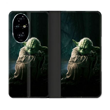 Housse cuir portefeuille Pour Honor 200 Pro 5G Star Wars - Yoda sombre