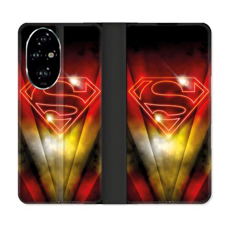 Housse cuir portefeuille Pour Honor 200 Pro 5G Superman Logo