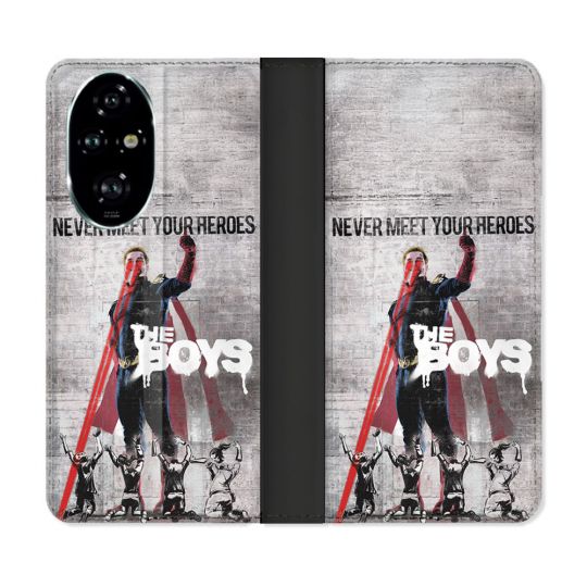 Housse cuir portefeuille Pour Honor 200 Pro 5G The Boys Affiche