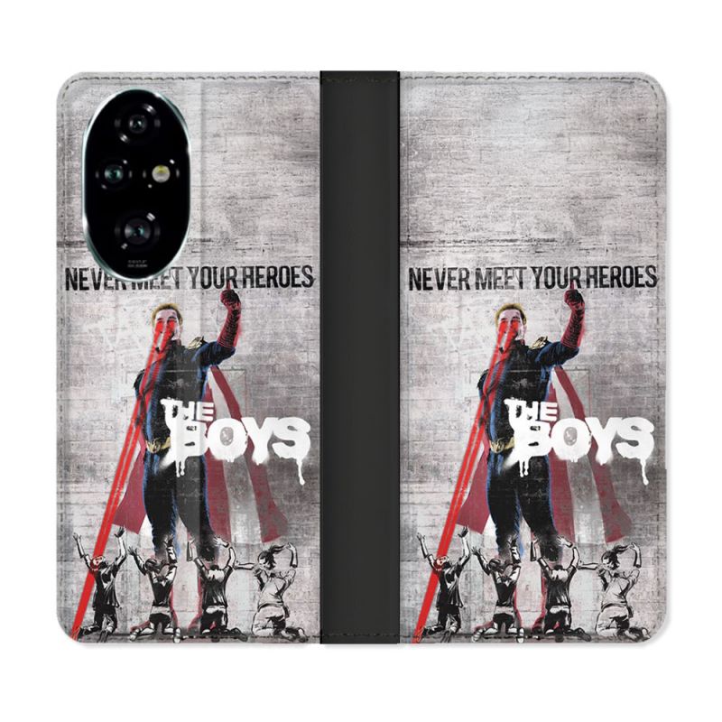 Housse cuir portefeuille Pour Honor 200 Pro 5G The Boys Affiche