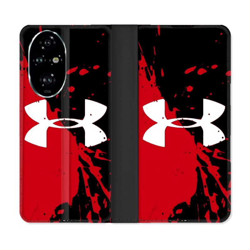 Housse cuir portefeuille Pour Honor 200 Pro 5G Under Armour
