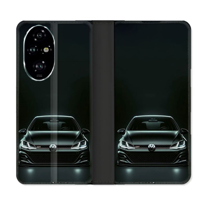 Housse cuir portefeuille Pour Honor 200 Pro 5G Volkwagen Golf GTI