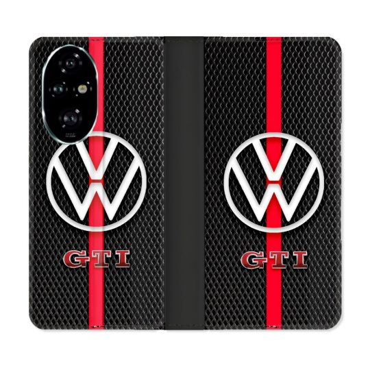 Housse cuir portefeuille Pour Honor 200 Pro 5G Volkwagen Line