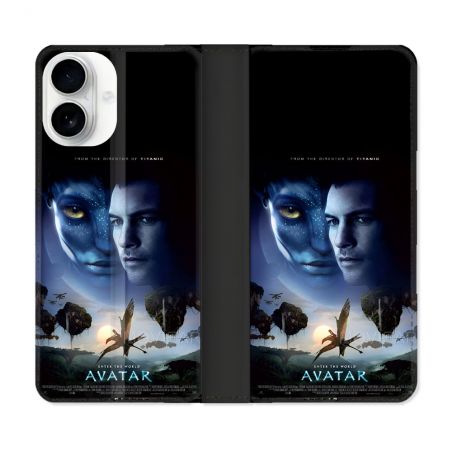 Housse cuir portefeuille Pour Iphone 17 Avatar