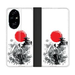 Housse cuir portefeuille Pour Honor 200 Pro 5G Voyage Japon Femme