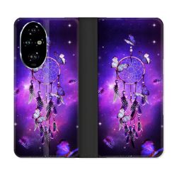 Housse cuir portefeuille Pour Honor 200 Pro 5G Zen Attrape Reve Papillon