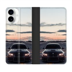 Housse cuir portefeuille Pour Iphone 17 BMW Serie