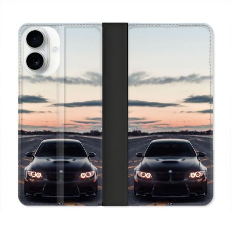Housse cuir portefeuille Pour Iphone 17 BMW Serie