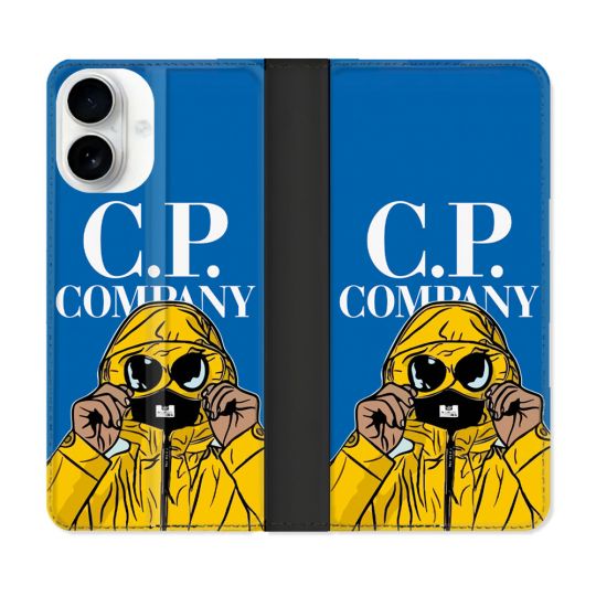 Housse cuir portefeuille Pour Iphone 17 CP Company