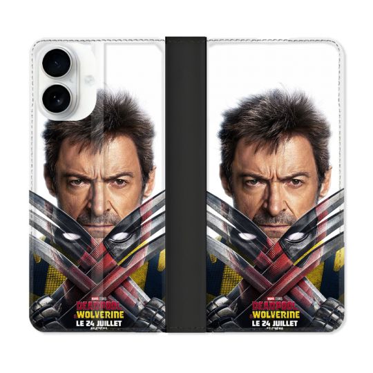 Housse cuir portefeuille Pour Iphone 17 Deadpool Affiche