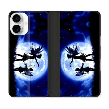 Housse cuir portefeuille Pour Iphone 17 Fantastique Fee Lune