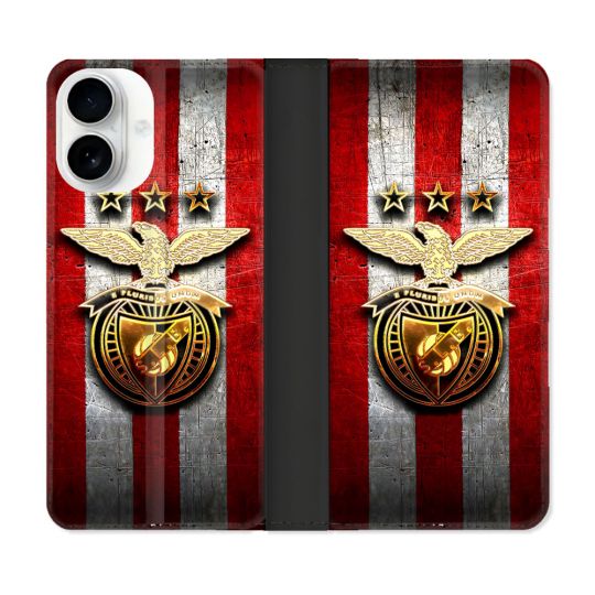 Housse cuir portefeuille Pour Iphone 17 Foot Benfica