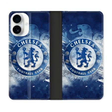 Housse cuir portefeuille Pour Iphone 17 Foot Chelsea