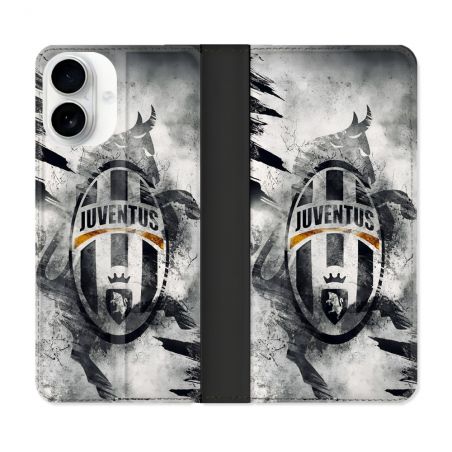 Housse cuir portefeuille Pour Iphone 17 Foot Juventus Turin