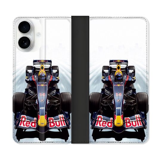 Housse cuir portefeuille Pour Iphone 17 Formule 1 F1 Red Bull