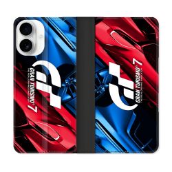 Housse cuir portefeuille Pour Iphone 17 Gran Turismo