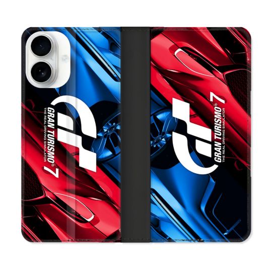 Housse cuir portefeuille Pour Iphone 17 Gran Turismo