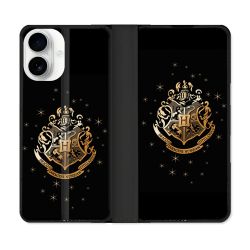 Housse cuir portefeuille Pour Iphone 17 Harry Potter Poudlard