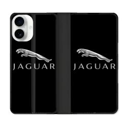 Housse cuir portefeuille Pour Iphone 17 Jaguar