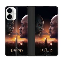 Housse cuir portefeuille Pour Iphone 17 Je suis une Légende