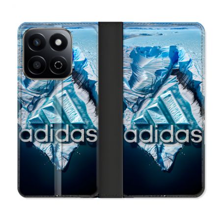 Housse cuir portefeuille Pour Honor 200 Smart 5G Adidas Iceberg
