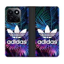 Housse cuir portefeuille Pour Honor 200 Smart 5G Adidas Palmier