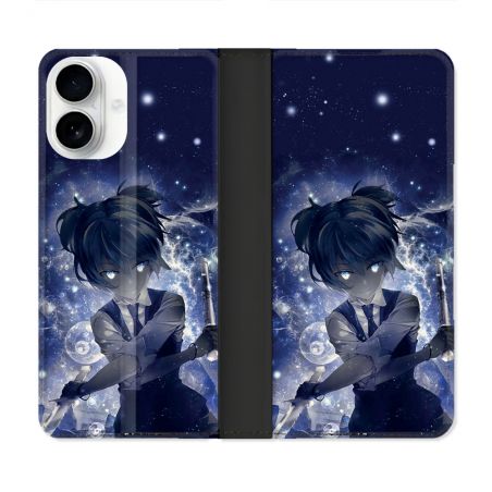 Housse cuir portefeuille Pour Iphone 17 Manga Assassination Classroom Nagisa