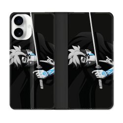 Housse cuir portefeuille Pour Iphone 17 Manga Boruto Epée
