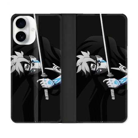 Housse cuir portefeuille Pour Iphone 17 Manga Boruto Epée