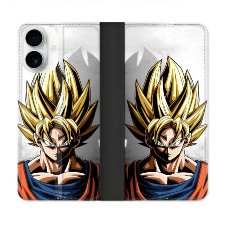 Housse cuir portefeuille Pour Iphone 17 Manga Dragon Ball Sangoku Portrait