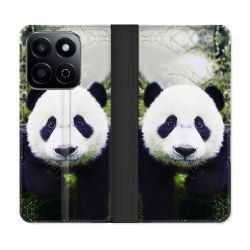 Housse cuir portefeuille Pour Honor 200 Smart 5G Animal Panda Color