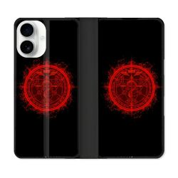 Housse cuir portefeuille Pour Iphone 17 Manga Fullmetal Alchemist Logo
