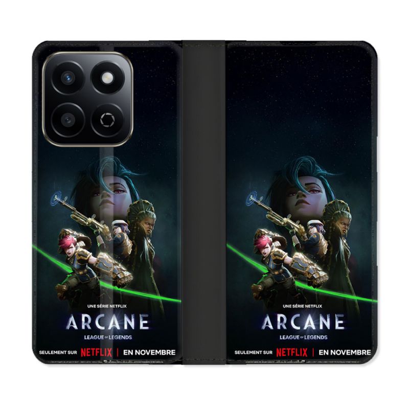 Housse cuir portefeuille Pour Honor 200 Smart 5G Arcane Affiche