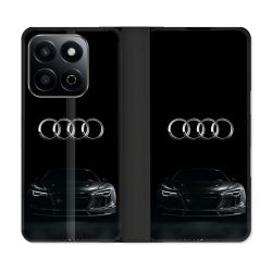 Housse cuir portefeuille Pour Honor 200 Smart 5G Audi
