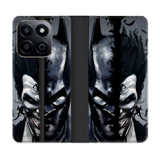 Housse cuir portefeuille Pour Honor 200 Smart 5G Batman Joker