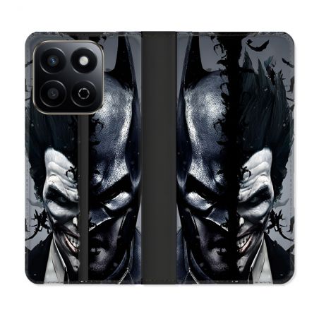 Housse cuir portefeuille Pour Honor 200 Smart 5G Batman Joker