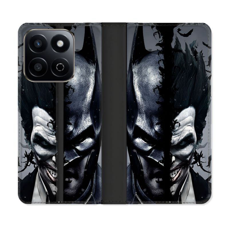 Housse cuir portefeuille Pour Honor 200 Smart 5G Batman Joker