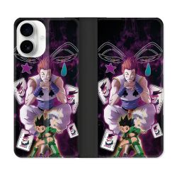 Housse cuir portefeuille Pour Iphone 17 Manga Hunter X Hunter Hisoka