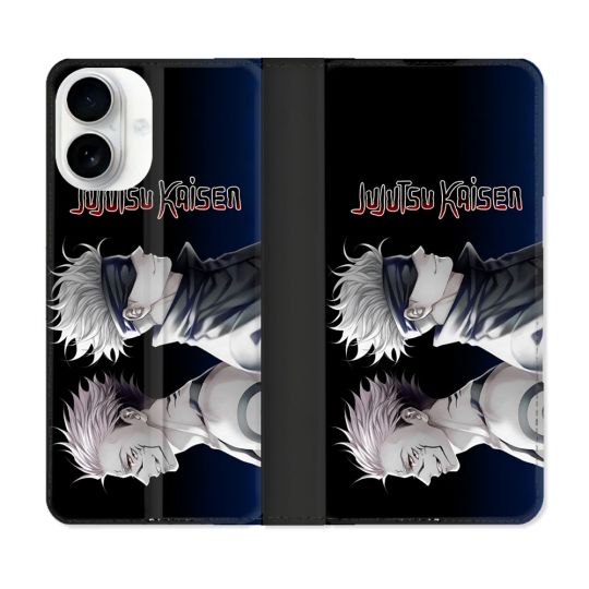 Housse cuir portefeuille Pour Iphone 17 Manga Jujutsu Kaisen