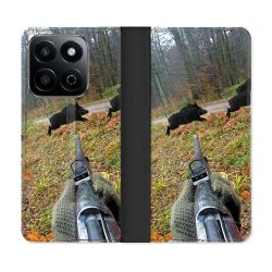 Housse cuir portefeuille Pour Honor 200 Smart 5G Chasse Vision Tir