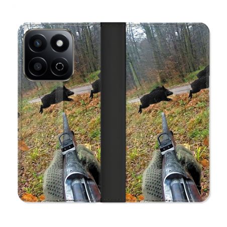 Housse cuir portefeuille Pour Honor 200 Smart 5G Chasse Vision Tir